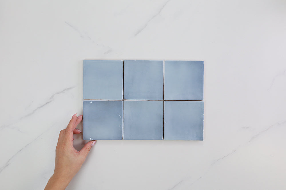 Palm Springs Blue Gloss Small Square Tile