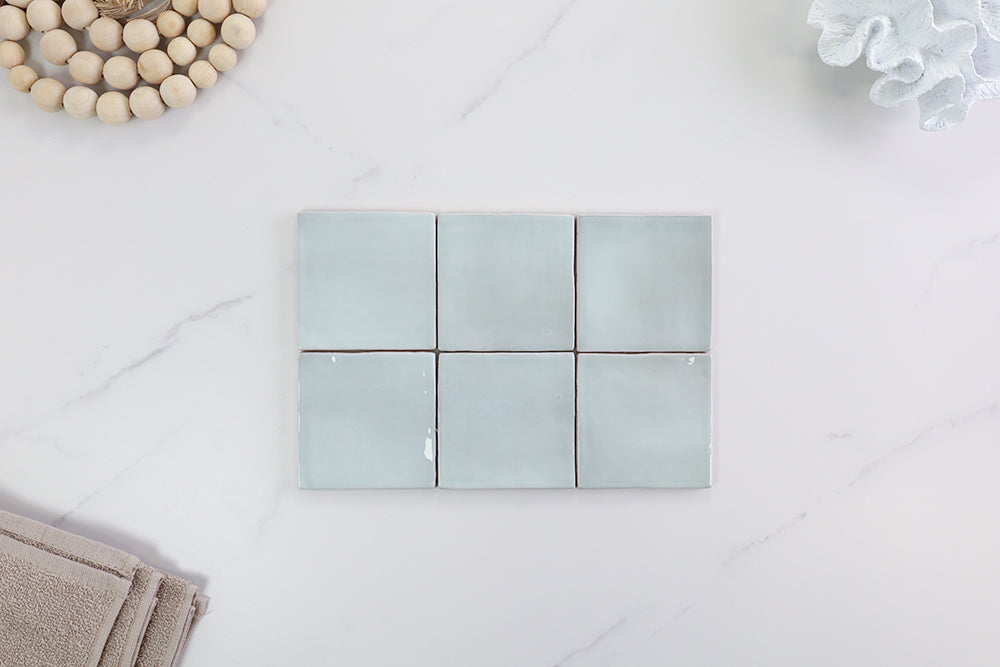 Palm Springs Mint Gloss Small Square Tile