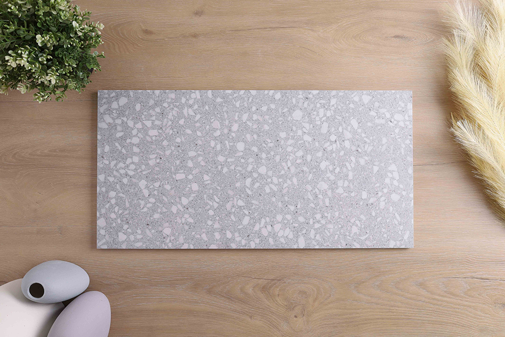 Signia Light Grey Terrazzo Look Tile