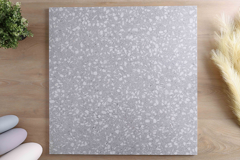 Signia Light Grey Terrazzo Look Tile