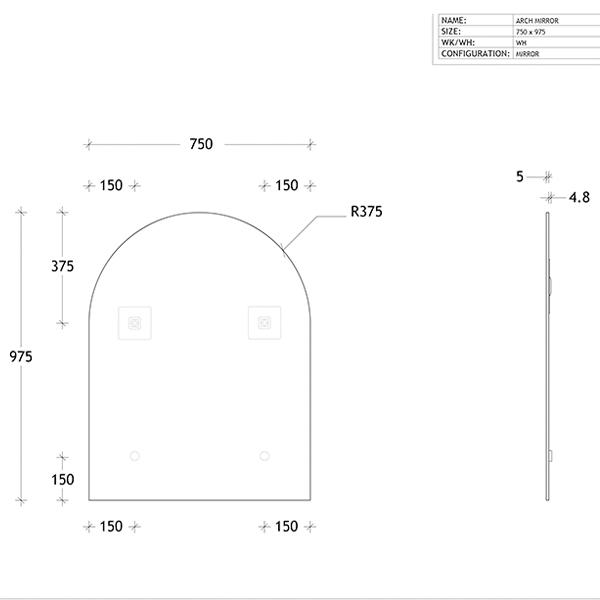 ADP Arch Mirror - Wellsons