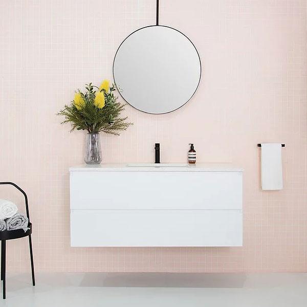 ADP Glacier All Drawer Twin Vanity With Solid Surface Top - Pro