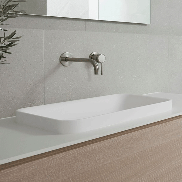 ADP Faith Solid Surface Basin - Matte White - Wellsons