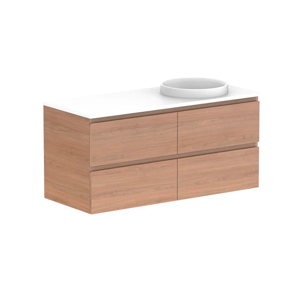 ADP Glacier All Drawer Twin Vanity With Solid Surface Top - Pro