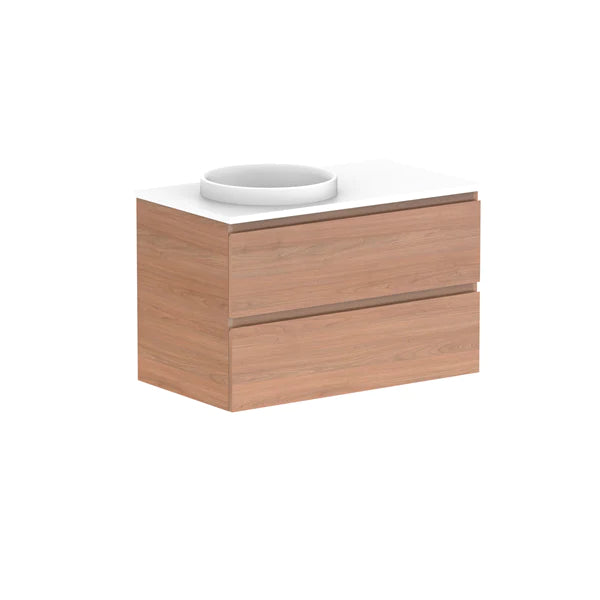 ADP Glacier All Drawer Twin Vanity With Solid Surface Top - Lite