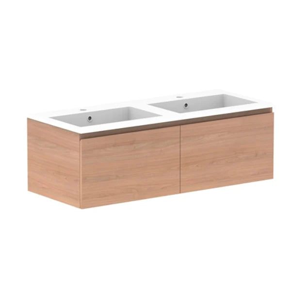 ADP Glacier All Drawer Slim Vanity With Cast Marble Top - Lite