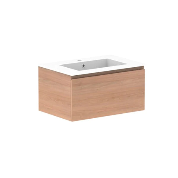 ADP Glacier All Drawer Slim Vanity With Cast Marble Top - Lite