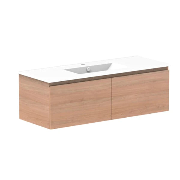 ADP Glacier All Drawer Slim Vanity with Ceramic Top - Lite