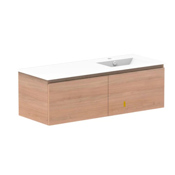 ADP Glacier All Drawer Slim Vanity with Ceramic Top - Lite