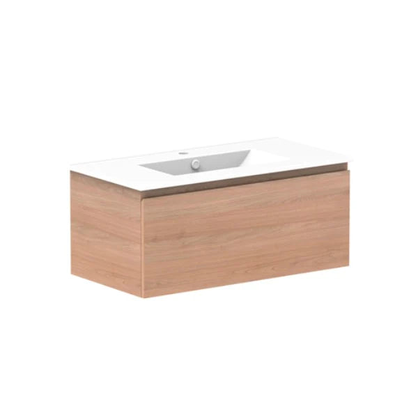 ADP Glacier All Drawer Slim Vanity with Ceramic Top - Lite