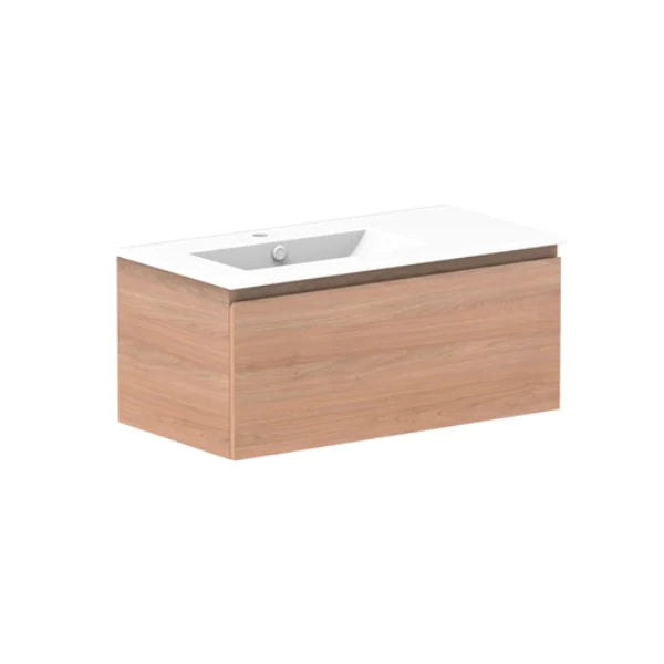 ADP Glacier All Drawer Slim Vanity with Ceramic Top - Lite