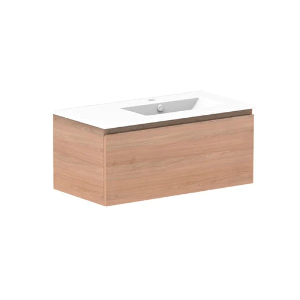 ADP Glacier All Drawer Slim Vanity with Ceramic Top - Lite