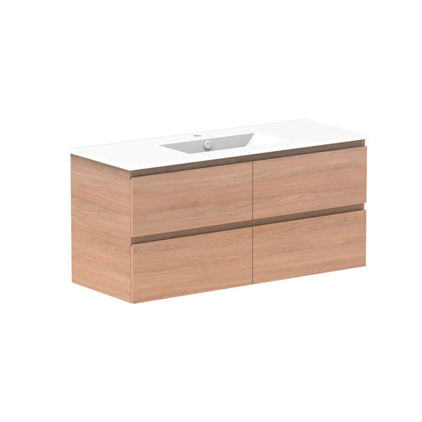 ADP Glacier All Drawer Twin Vanity With Ceramic Top - Pro
