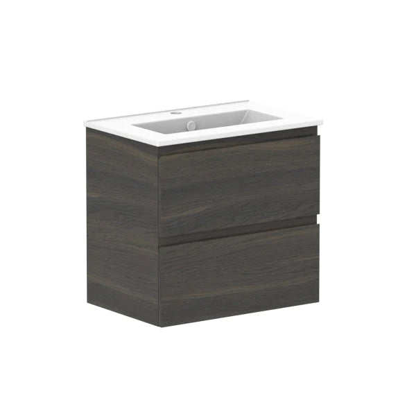 ADP Glacier Ensuite All Drawer Twin Vanity With Ceramic Top - Lite