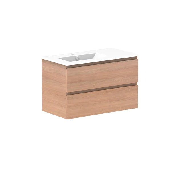 ADP Glacier All Drawer Twin Vanity With Ceramic Top - Pro