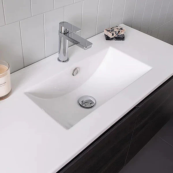ADP Glacier Ensuite Door and Drawer Slim Vanity with Ceramic Top - Lite