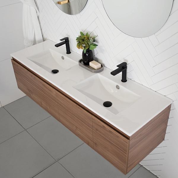 ADP Glacier Ceramic Slim Bathroom Vanity - Wellsons