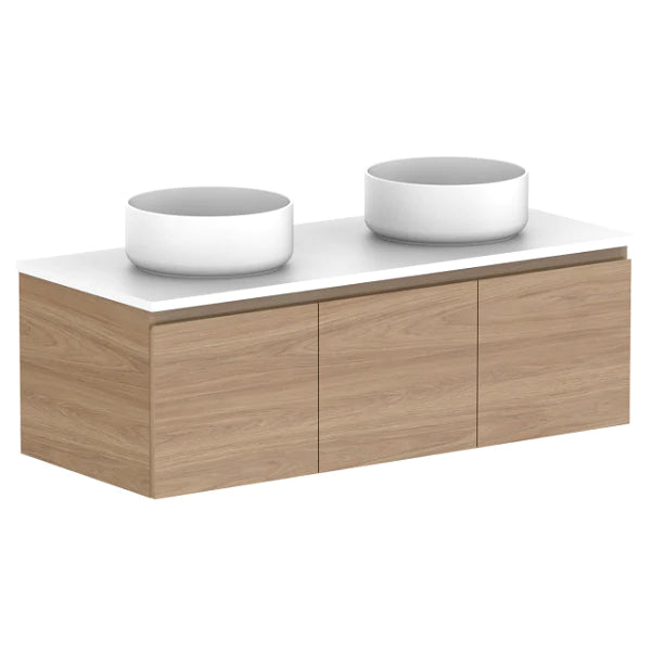 ADP Glacier Door and Drawer Slim Vanity with Solid Surface Top - Pro