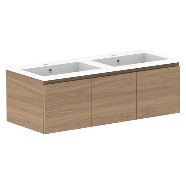 ADP Glacier Door and Drawer Slim Vanity With Cast Marble Top - Lite