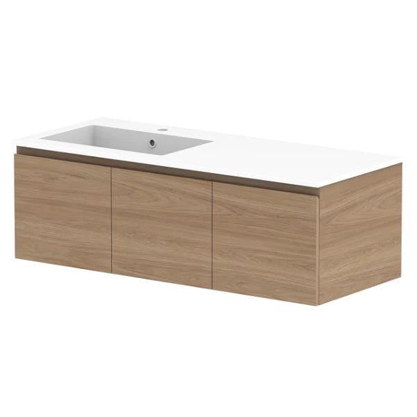 ADP Glacier Door and Drawer Slim Vanity With Cast Marble Top - Lite