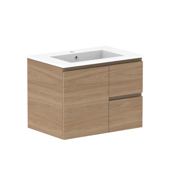 ADP Glacier Door and Drawer Twin Vanity with Cast Marble Top - Pro