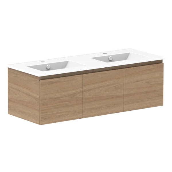 ADP Glacier Door and Drawer Slim Vanity with Ceramic Top - Lite