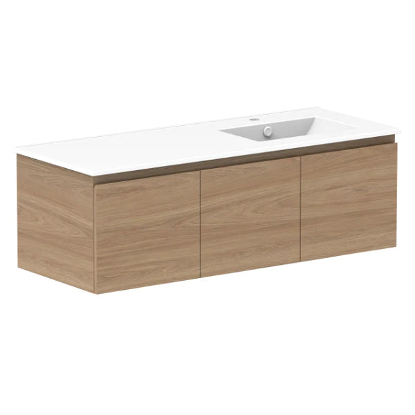 ADP Glacier Door and Drawer Slim Vanity with Ceramic Top - Pro