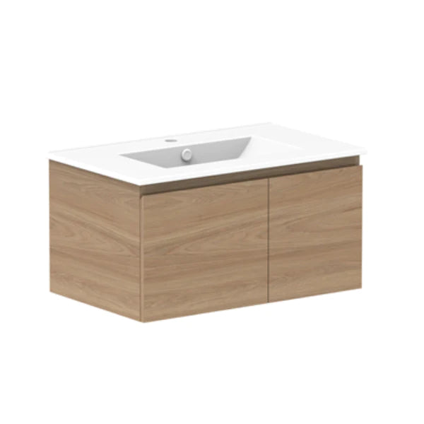 ADP Glacier Door and Drawer Slim Vanity with Ceramic Top - Pro