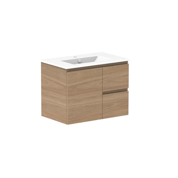 ADP Glacier Door and Drawer Twin Vanity With Ceramic Top - Pro