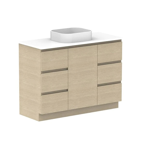 ADP Glacier Hamper Trio With Solid Surface Top - Lite