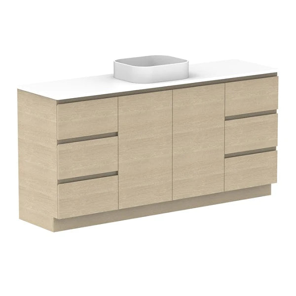 ADP Glacier Hamper Trio With Solid Surface Top - Lite