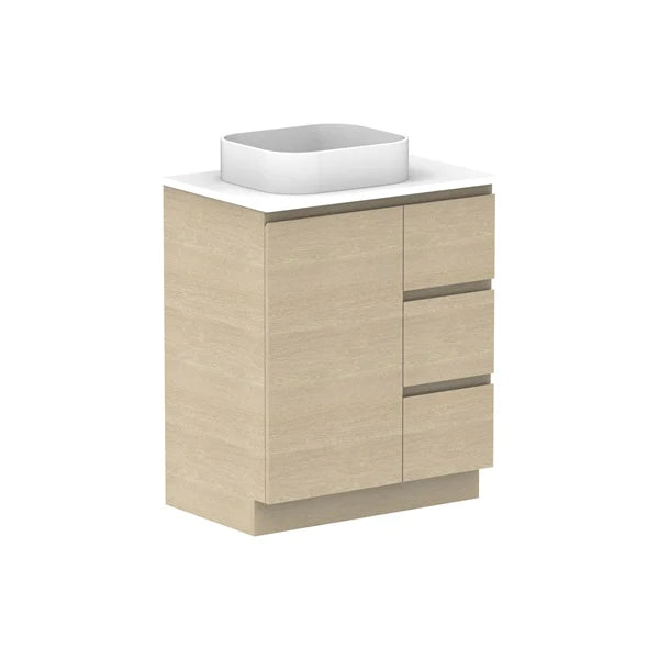 ADP Glacier Hamper Trio With Solid Surface Top - Lite