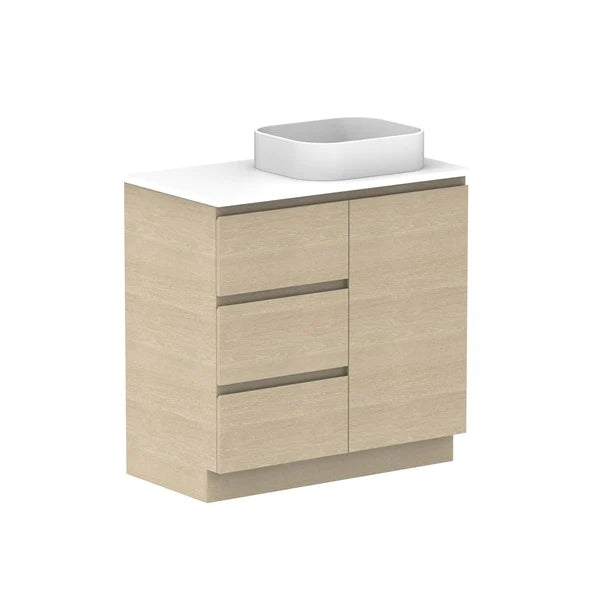 ADP Glacier Hamper Trio With Solid Surface Top - Lite