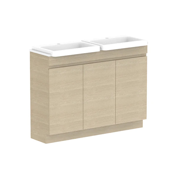 ADP Glacier Semi Recessed All Door Trio Vanity Solid Surface Top - Pro