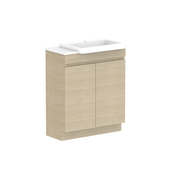 ADP Glacier Semi Recessed All Door Trio Vanity Solid Surface Top - Pro