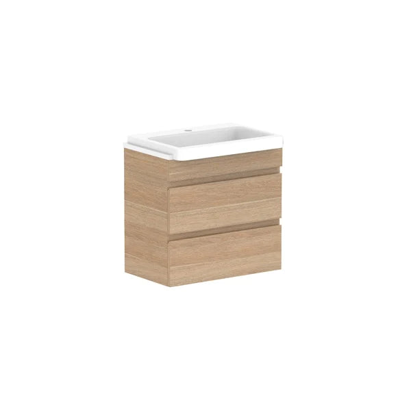 ADP Glacier Semi Recessed All Drawer Twin Vanity With Solid Surface Top - Pro