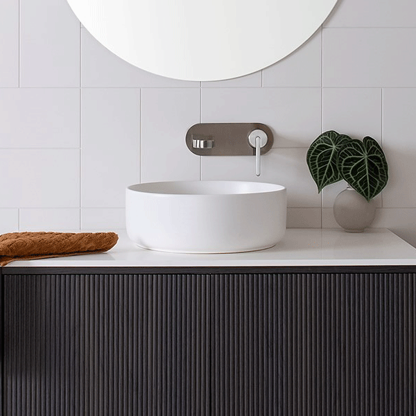 ADP Margot Above Counter Basin - Matte White - Wellsons