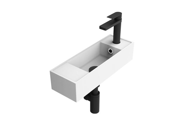 ADP Eon Wall Hung Basin - Matte White - Wellsons
