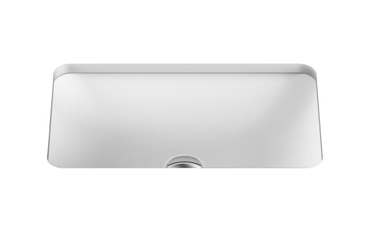 ADP Glory Solid Surface Under Counter Basin - Matte White - Wellsons
