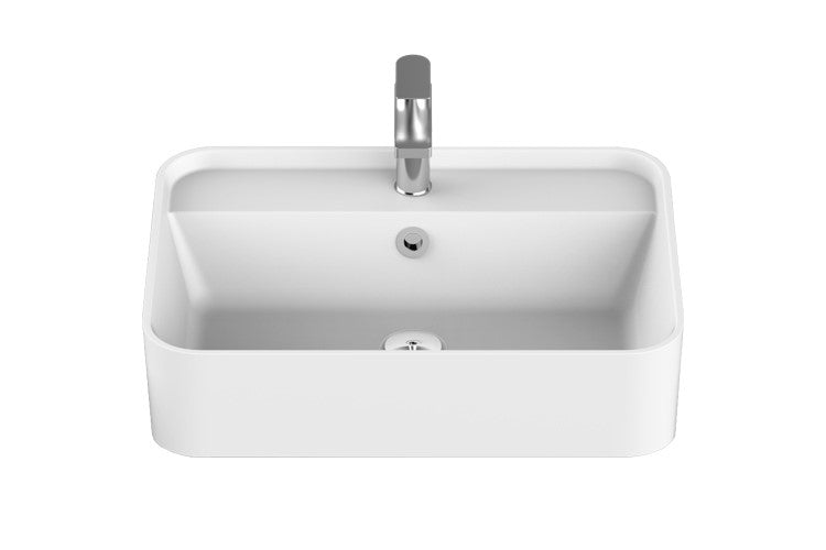 ADP Miya 550 Semi-Recessed Basin - Gloss White - Wellsons
