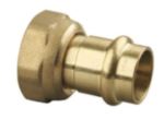 Copper Press Brass Loose Nut Female Adaptor Water 15MM x 1/2" BSP - Wellsons