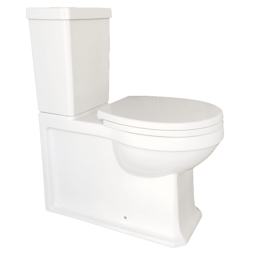 Abey Burlington Traditional Rimless Wall Faced Toilet Suite