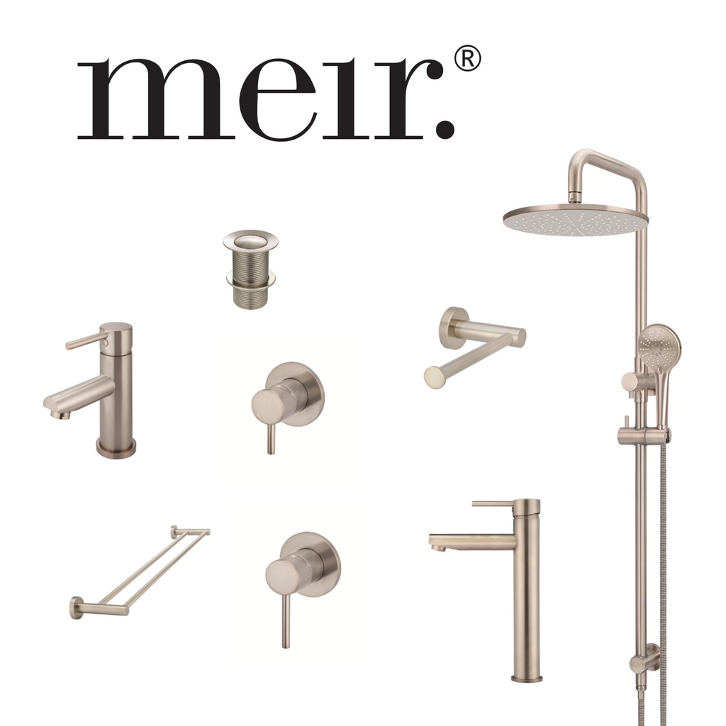 Meir Bathroom Package Tapware Shower Accessories - Champagne Rose Gold