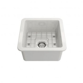 Turner Hastings Cuisine 46x46 Inset / Undermount Fireclay Sink with Overflow