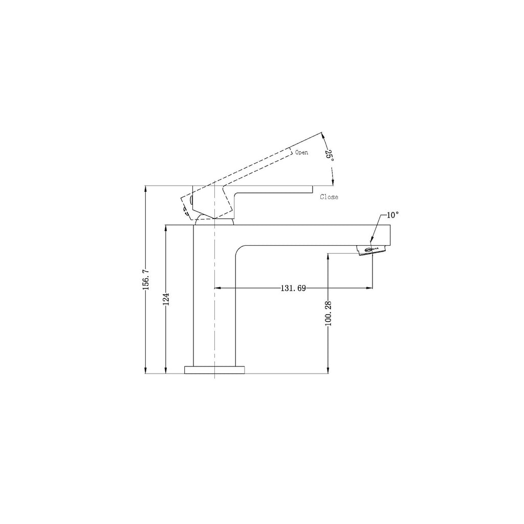 Nero Ecco Basin Mixer - Chrome - Wellsons