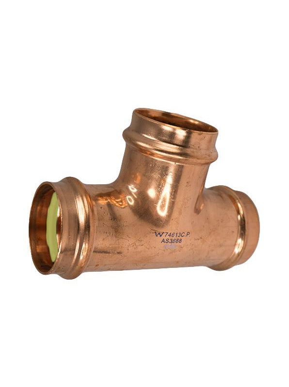 Copper Press Equal Tee Gas 50MM - Wellsons