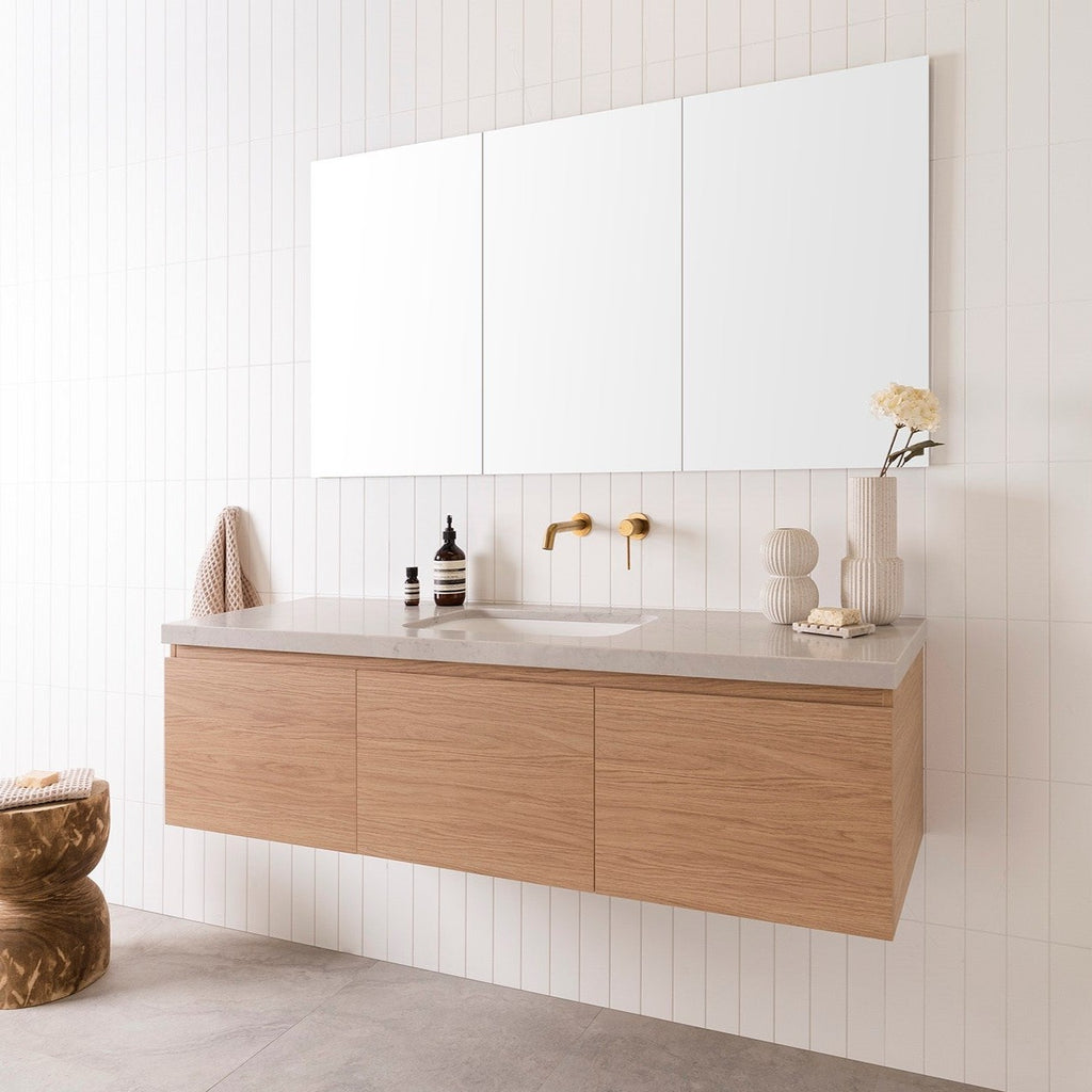 ADP Glacier Full Depth All Door Slim Wall Hung Vanity - Pro