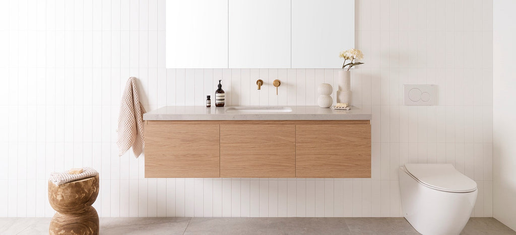 ADP Glacier Full Depth All Door Slim Wall Hung Vanity - Pro