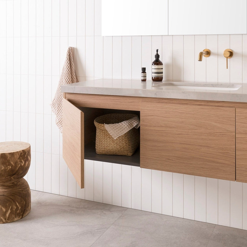 ADP Glacier Full Depth All Door Slim Wall Hung Vanity - Pro