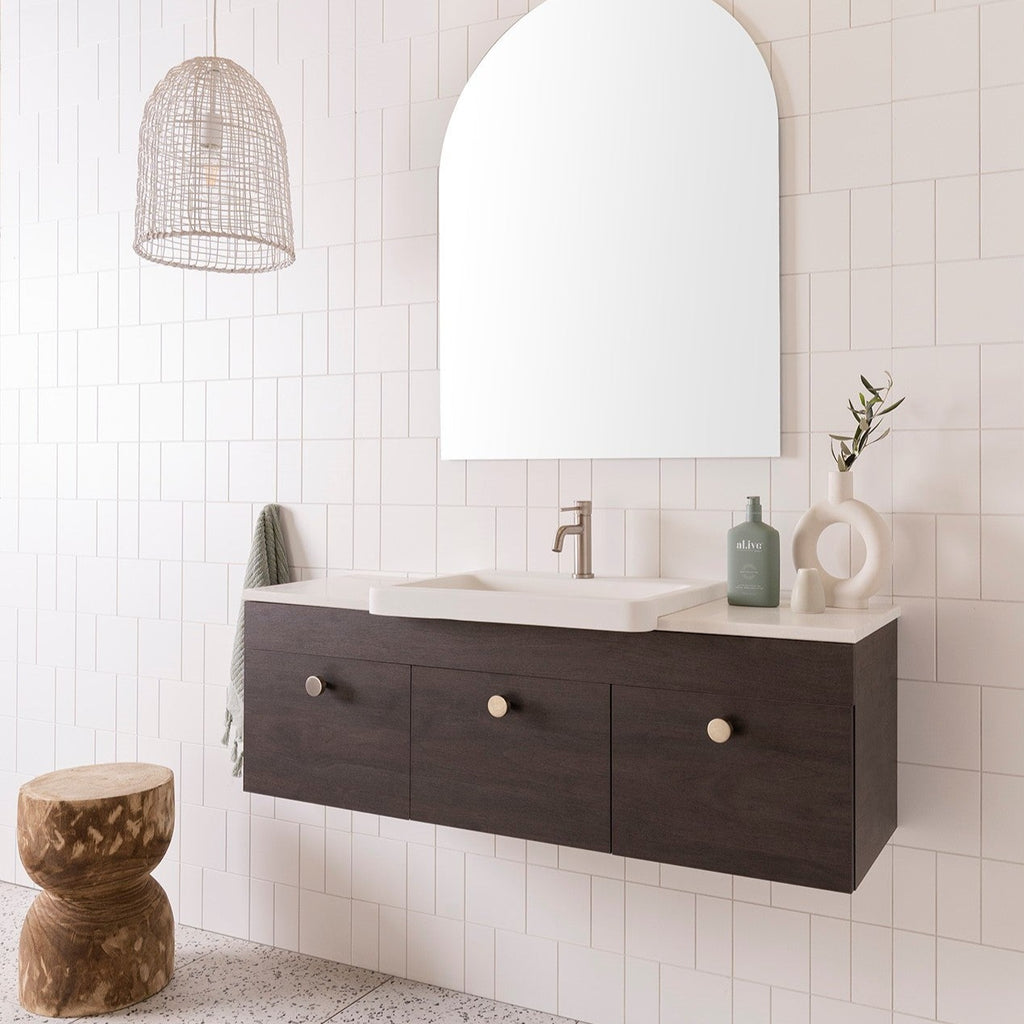 ADP Glacier Semi Recessed Door & Drawer Wall Hung Vanity Slim - Pro